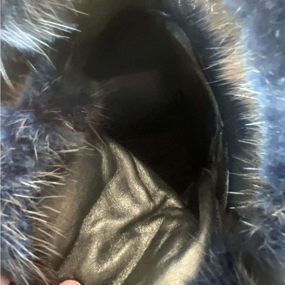 Made in Italy Marino Fabiani Black High-Top Sneakers with fur orthopedic heel - Picture 11 of 12